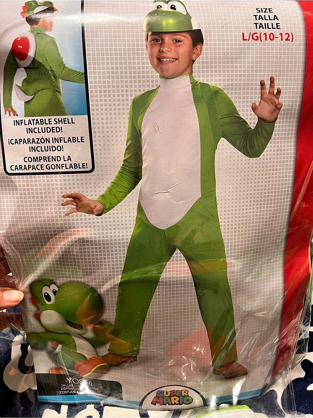 Nintendo Super Mario Yoshi Costume Yoshi Costume Green & White kids L (10-12)